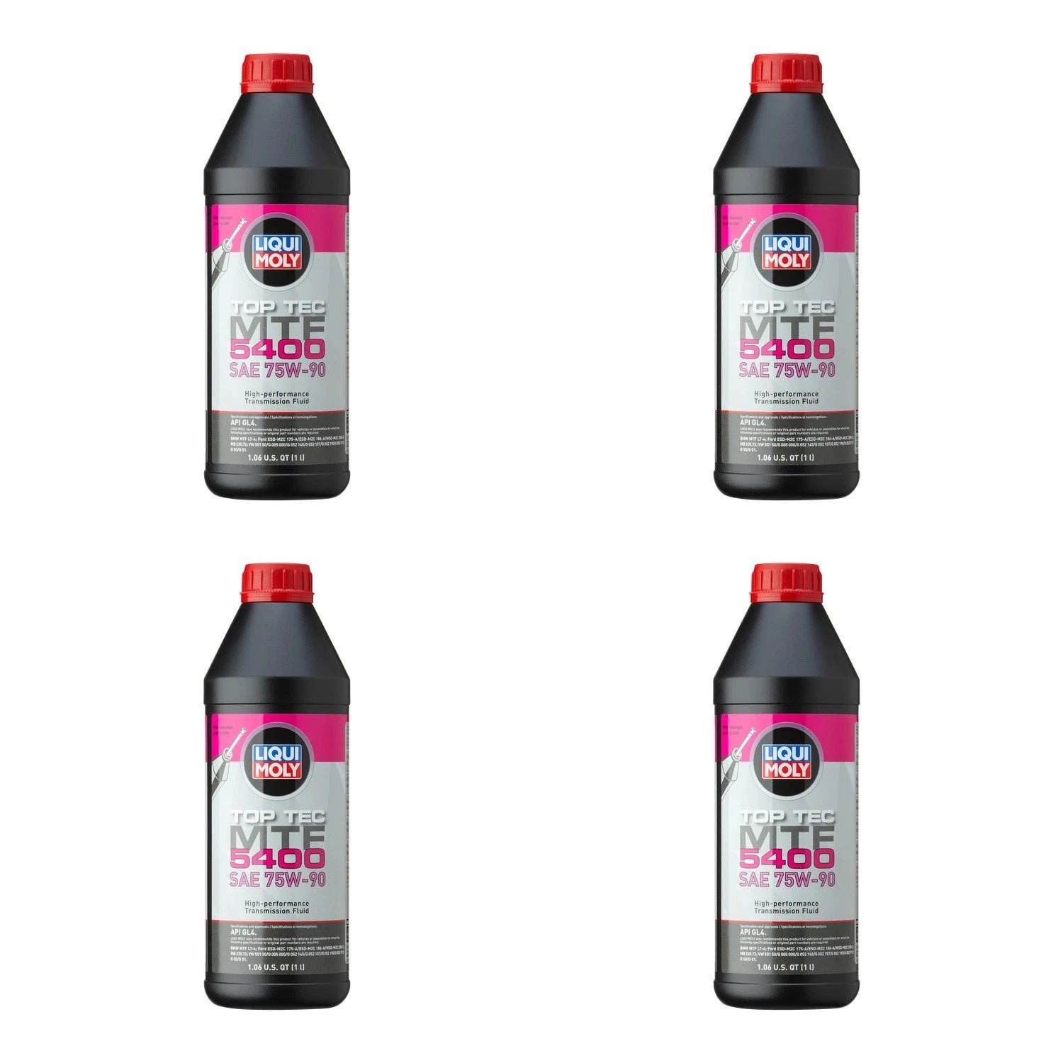Set of 4 Liqui Moly Top Tec MTF 5400 75W-90 Gear Oil (4L)
