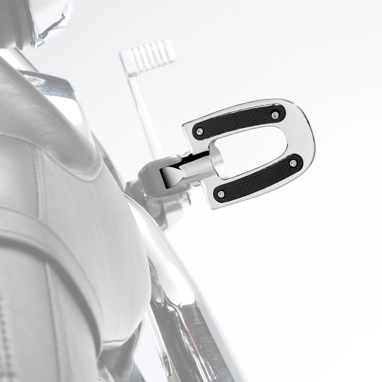 Chrome Passenger Footpegs for Harley Softail Fat Bob Low Rider Sport Glide (2018–2024)