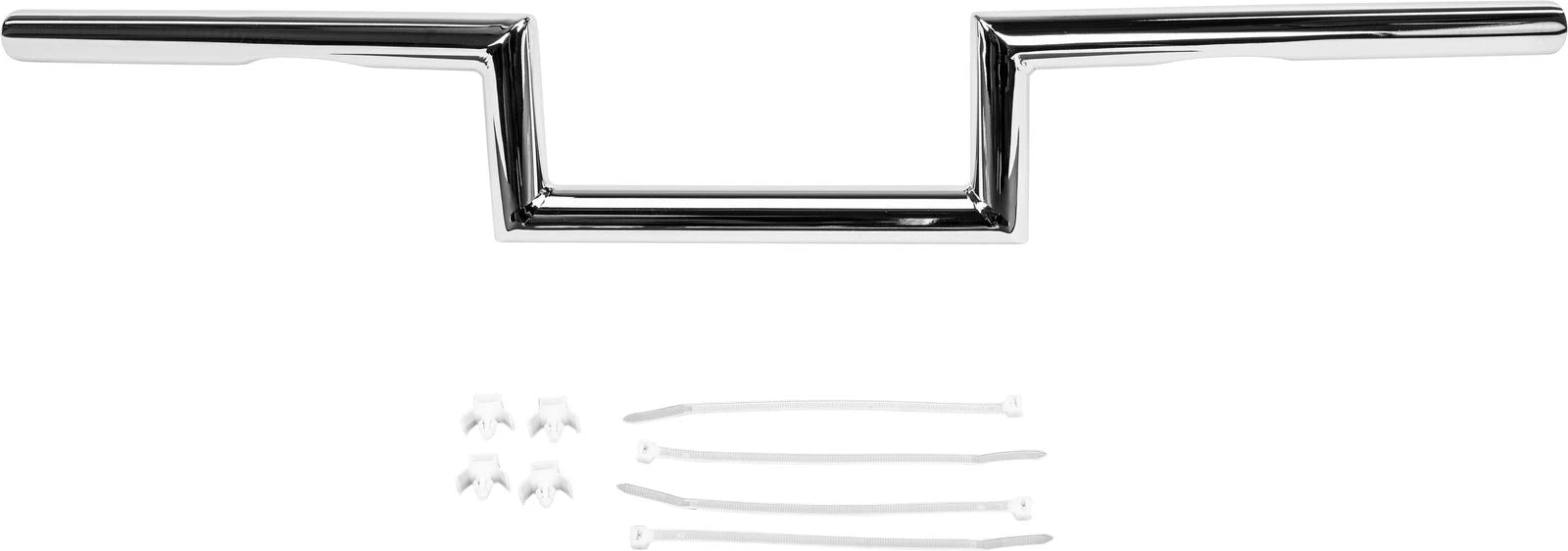 1" Z Bar Dimpled Handlebar with Chrome Finish for Harley FXSTC FXSTCU (2007–2017)