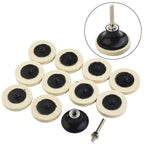 Set of 4 Round Wool Felt Polishing Wheel Pads for Grinders