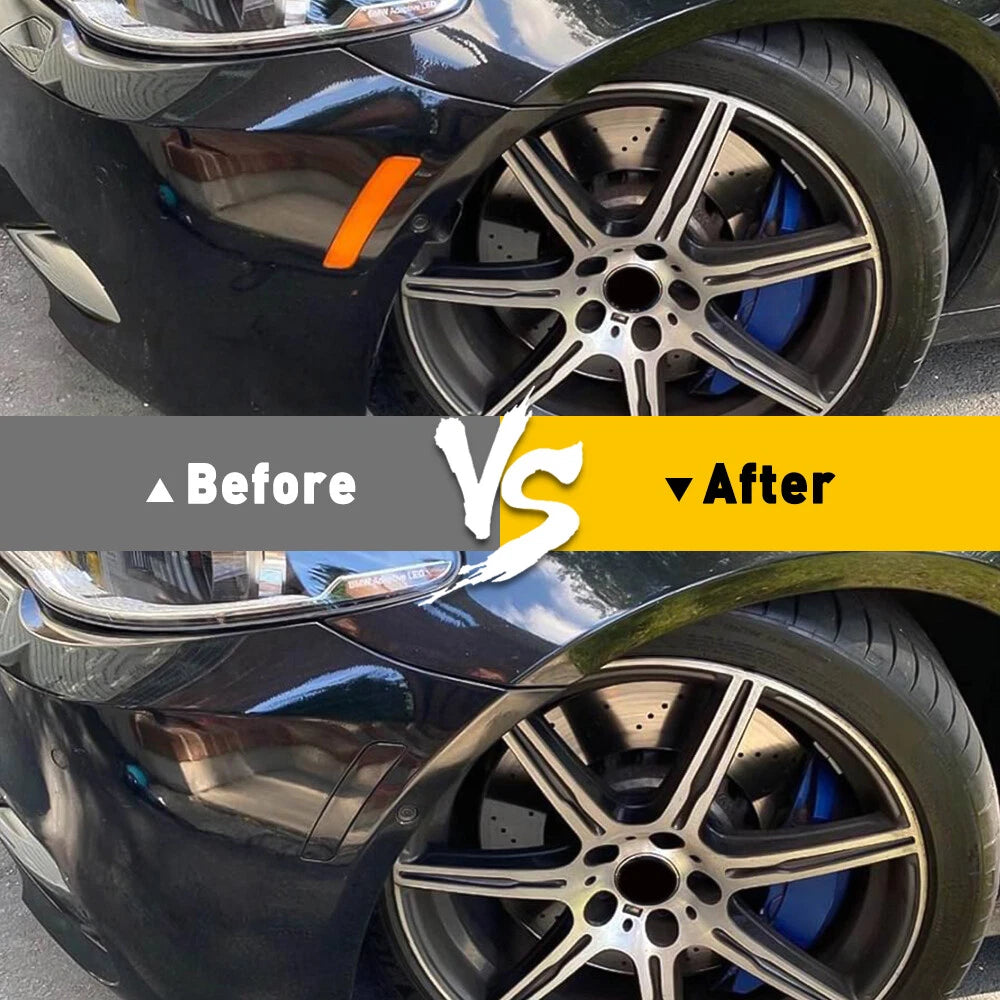 Pair Smoked Front Bumper Side Marker Reflectors for BMW 5 Series (2011–2016)