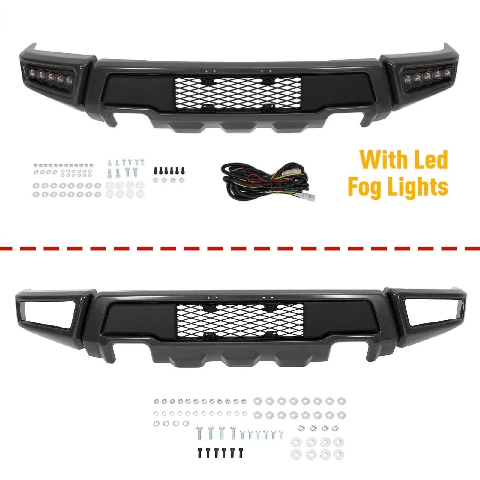 Chrome Front Bumper Face Bar for Ford F-150 (2009–2017)
