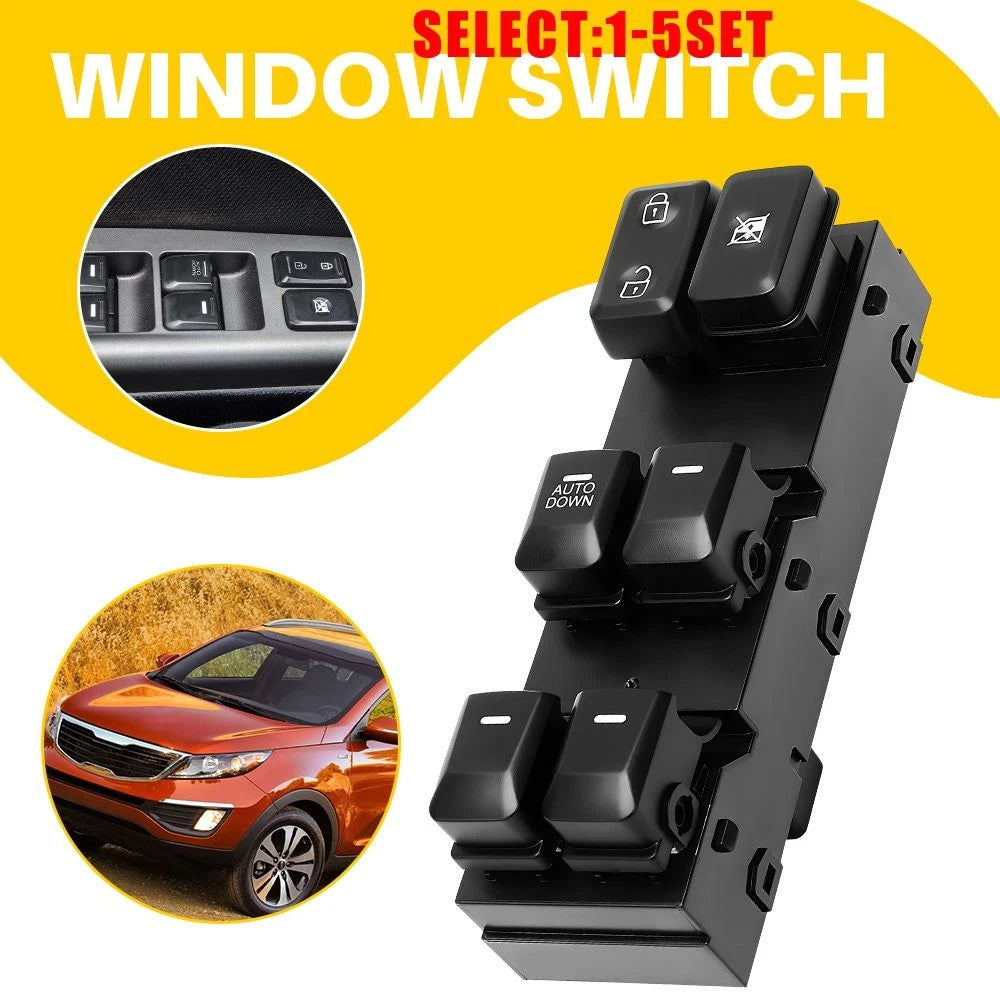 Power Window Switch for Kia Sportage (2011–2016) L4 2.0L 1-10X