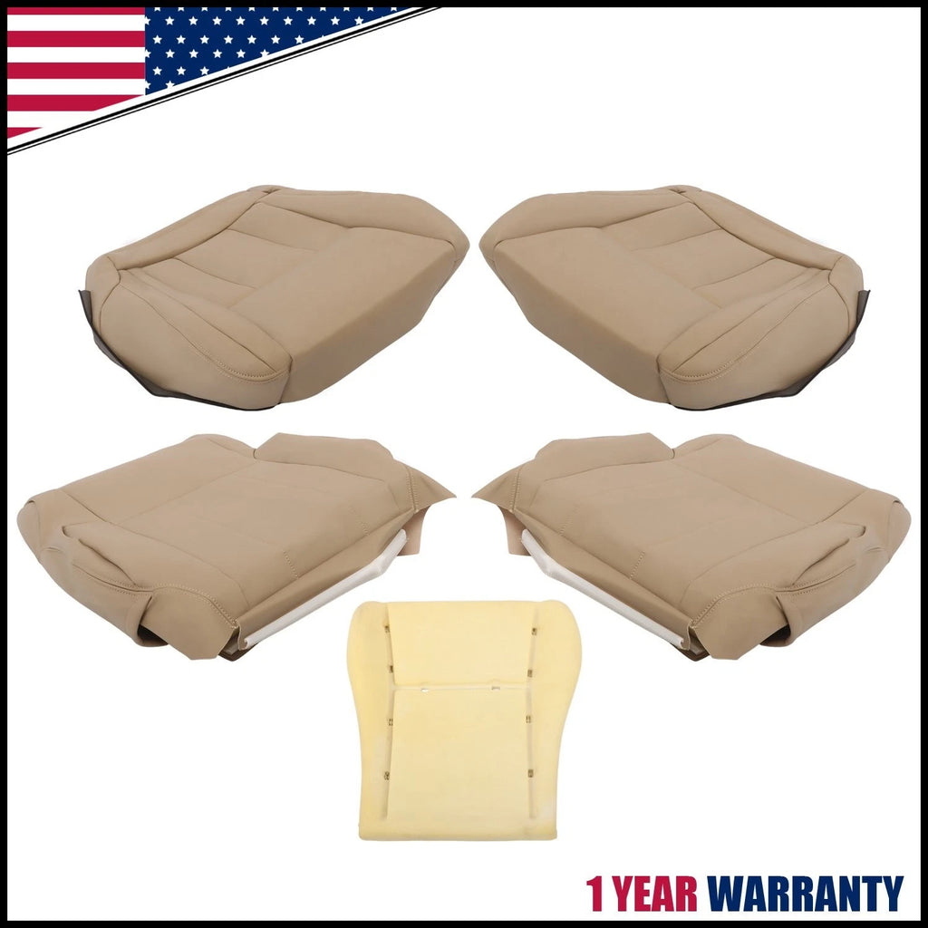 Front Bottom & Back Leather Seat Cover & Foam Cushion for Toyota 4Runner (1996–2002)
