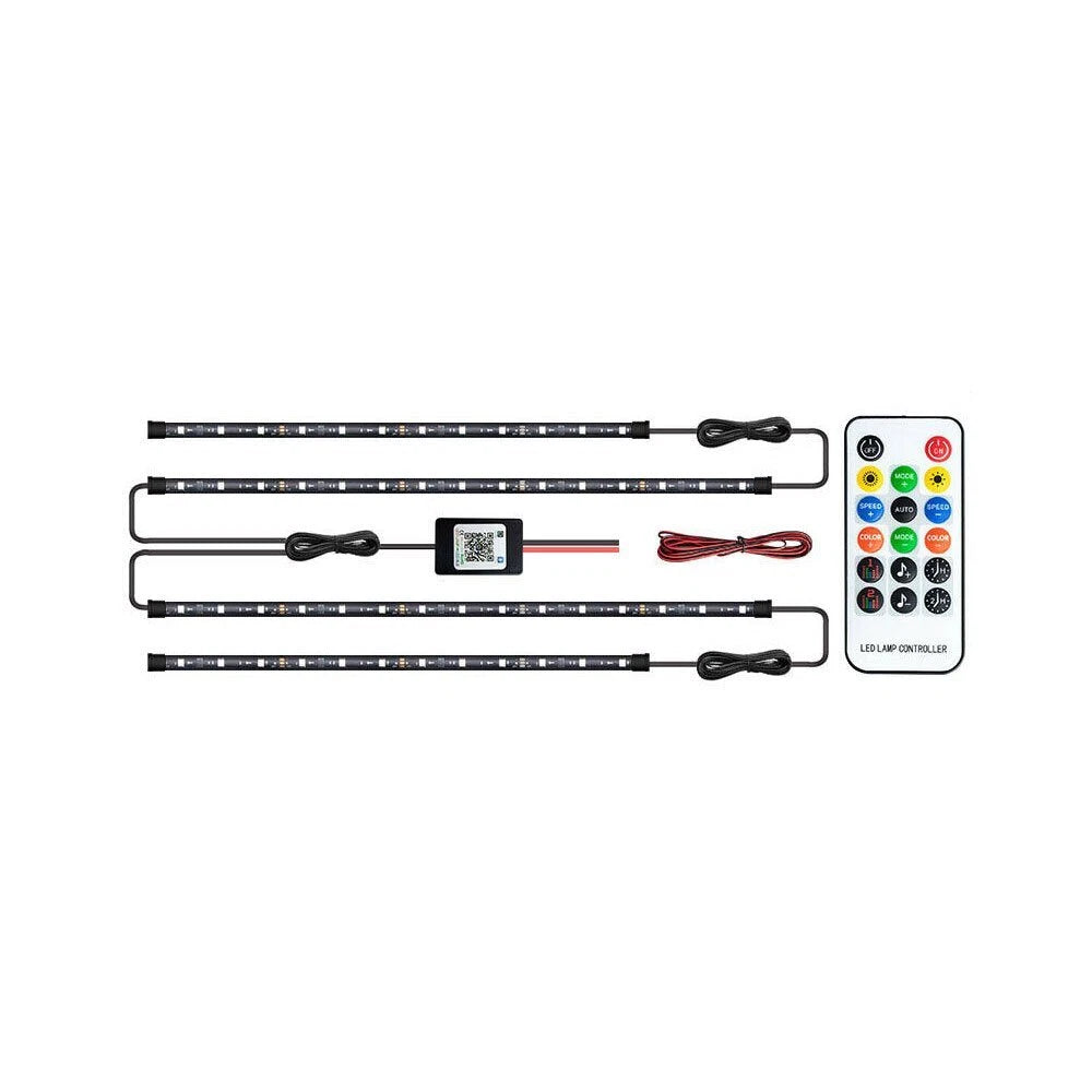 RGB LED Under Car Tube Lights Kit for Universal Vehicles