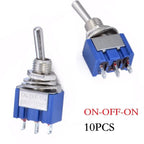 10X Toggle Switches for Mini MTS-103 (3P SPDT 125VAC 6A)
