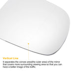 Right Side Heated White Mirror Glass for Audi Q5 (2008–2016)
