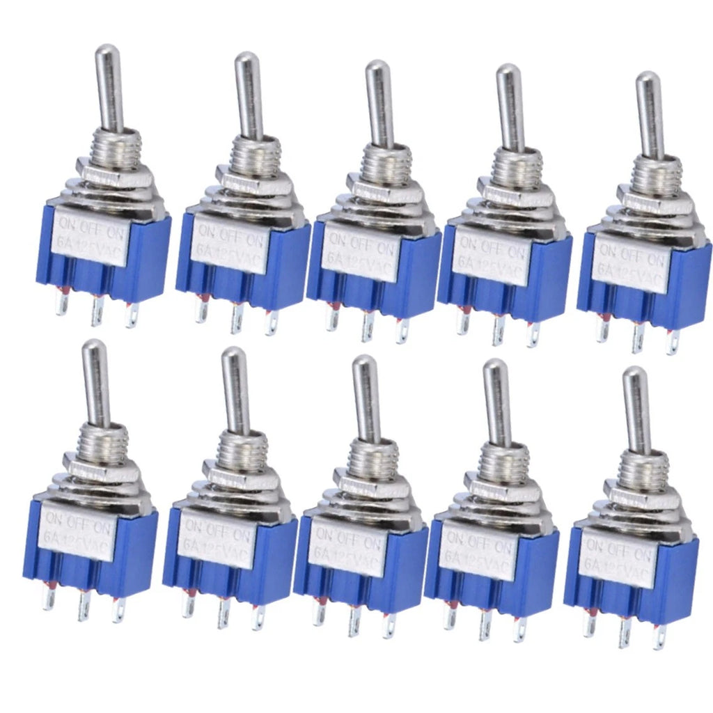 10X Toggle Switches for Mini MTS-103 (3P SPDT 125VAC 6A)