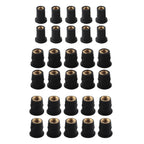 Set of 30 Neoprene Well Nuts for Motorcycle ATV Windshield Replacement