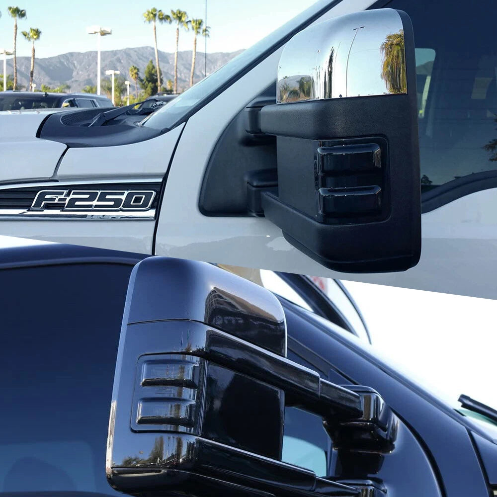 2X LED Switchback Side Mirror Lights for Ford F250 F350 (2008–2016)