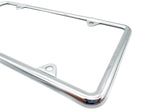 Chrome License Plate Frame Slim Style for US Standard Plate (Universal)