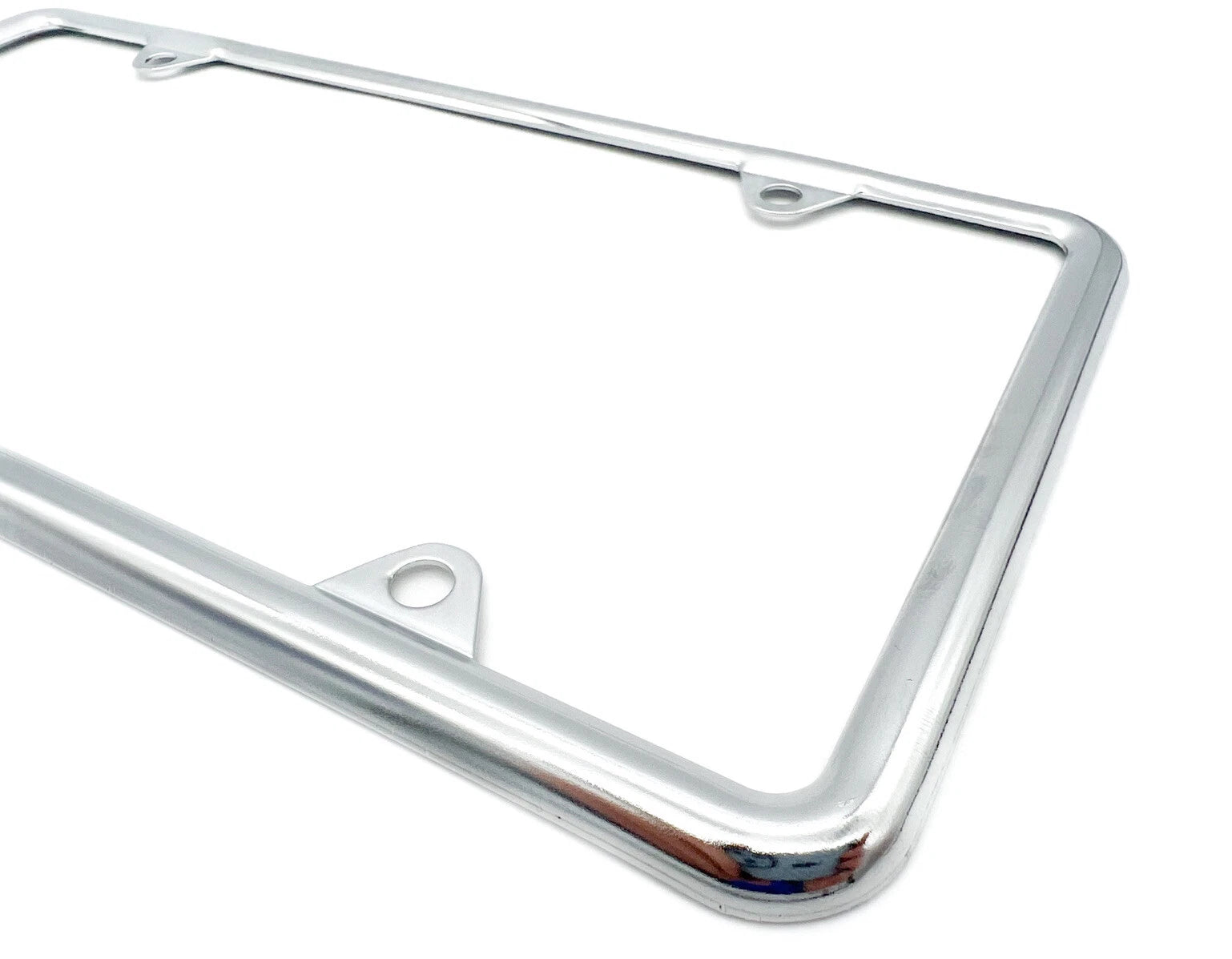 Chrome License Plate Frame Slim Style for US Standard Plate (Universal)