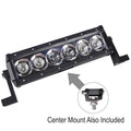 10-1/2" LED Flood Beam Light Bar, 4800 Lumens for Universal Fit