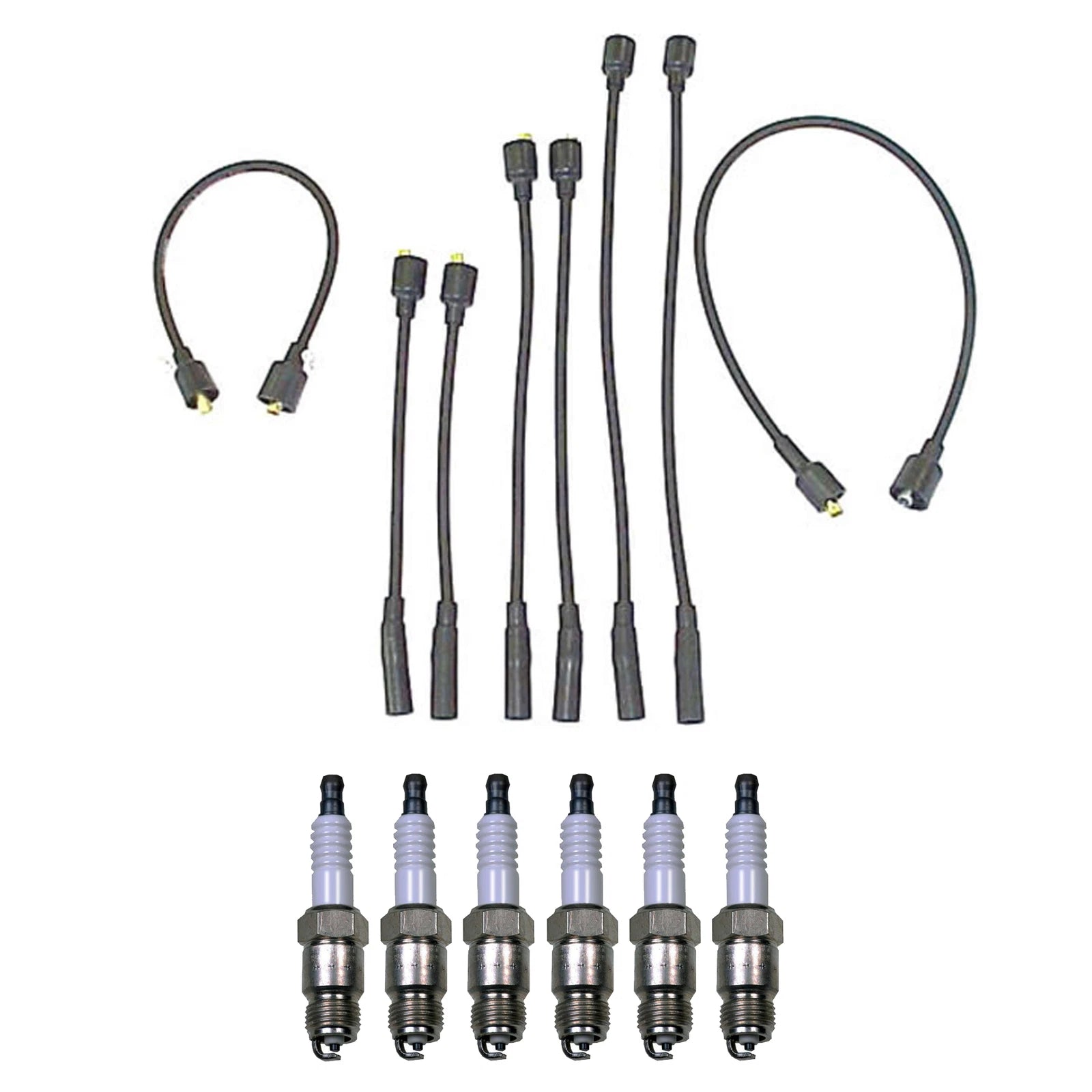 Denso Wire Set & 6 U-Groove Spark Plugs for Chrysler Dodge Plymouth