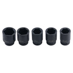 10pc 1in Impact Socket Set 22-50mm 6-Point for Automotive Repair Tools