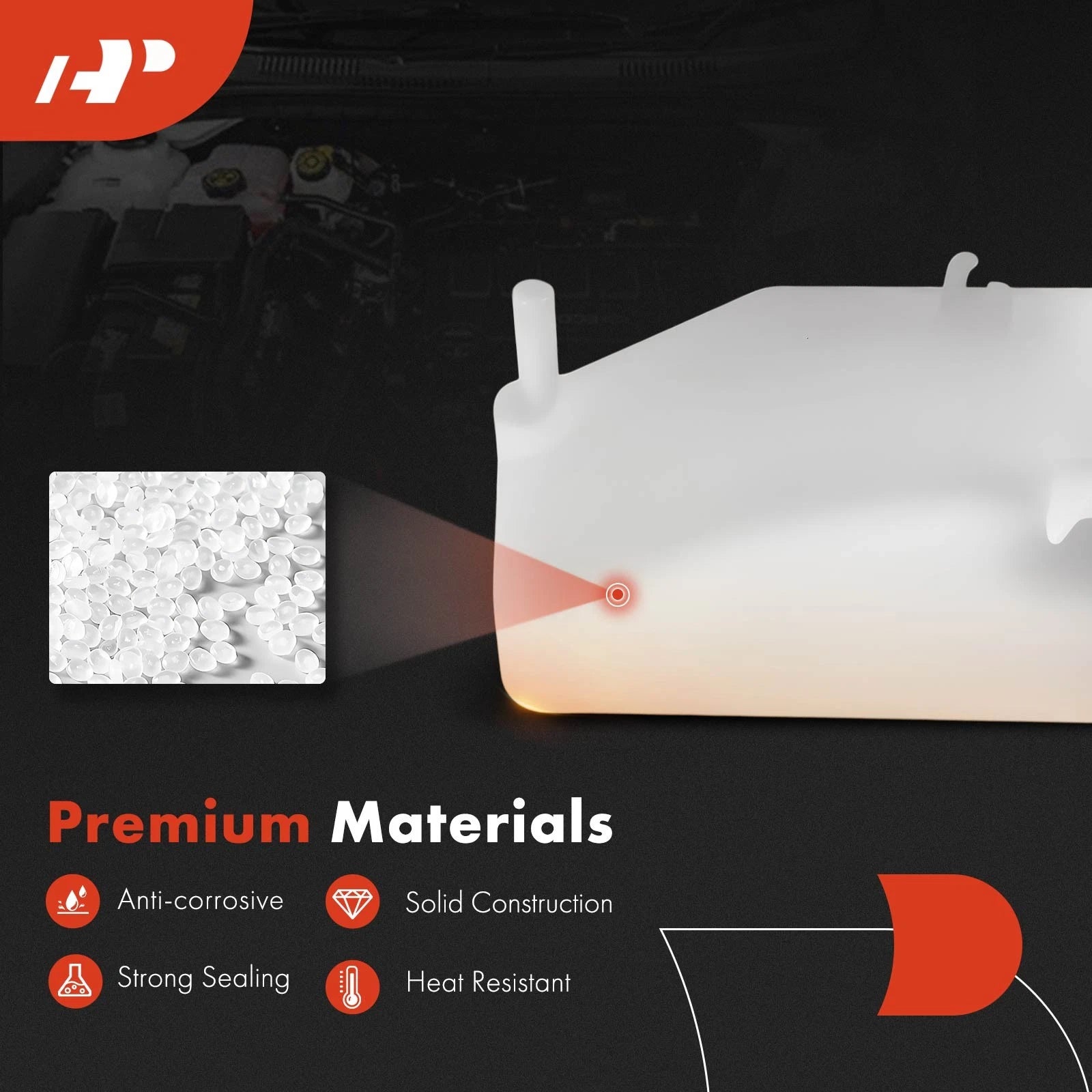 Engine Coolant Reservoir with Cap for Kia Rio (2001-2005)