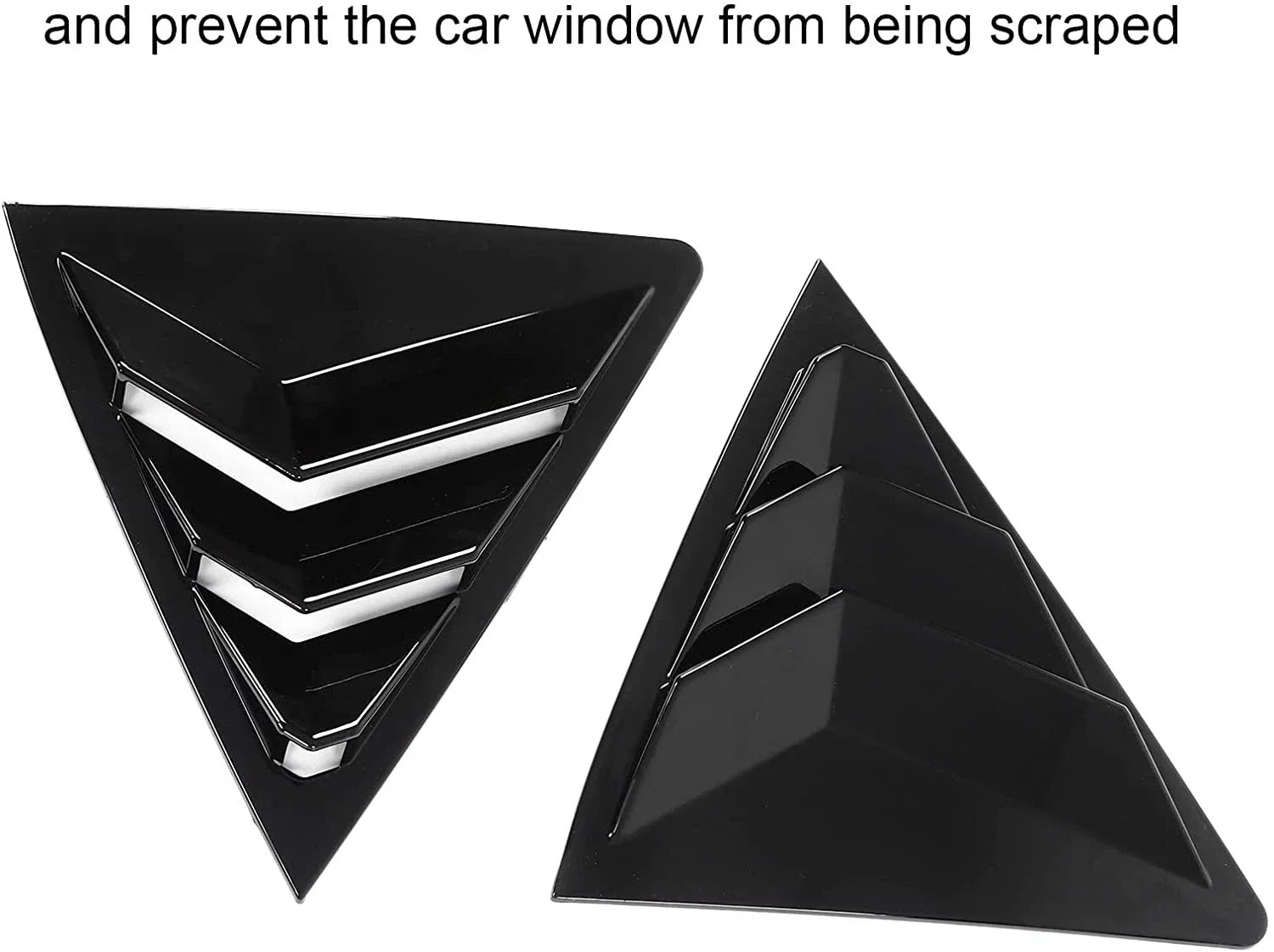 Glossy Black Side Window Louver Cover Trim for Toyota Corolla (2014–2018)