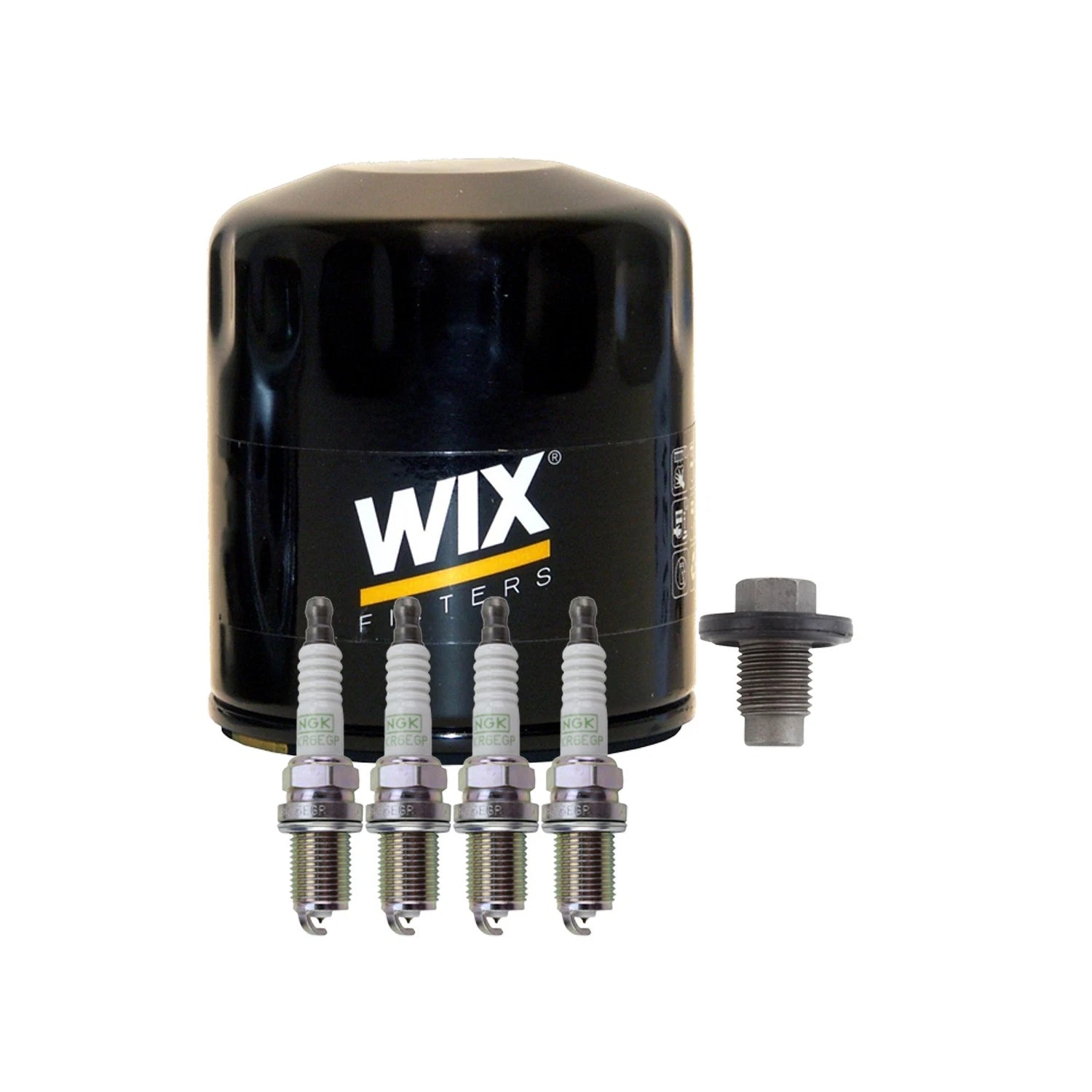 Wix Engine Oil Filter & NGK 4 Platinum Spark Plugs for Breeze Cirrus (1995–2000)