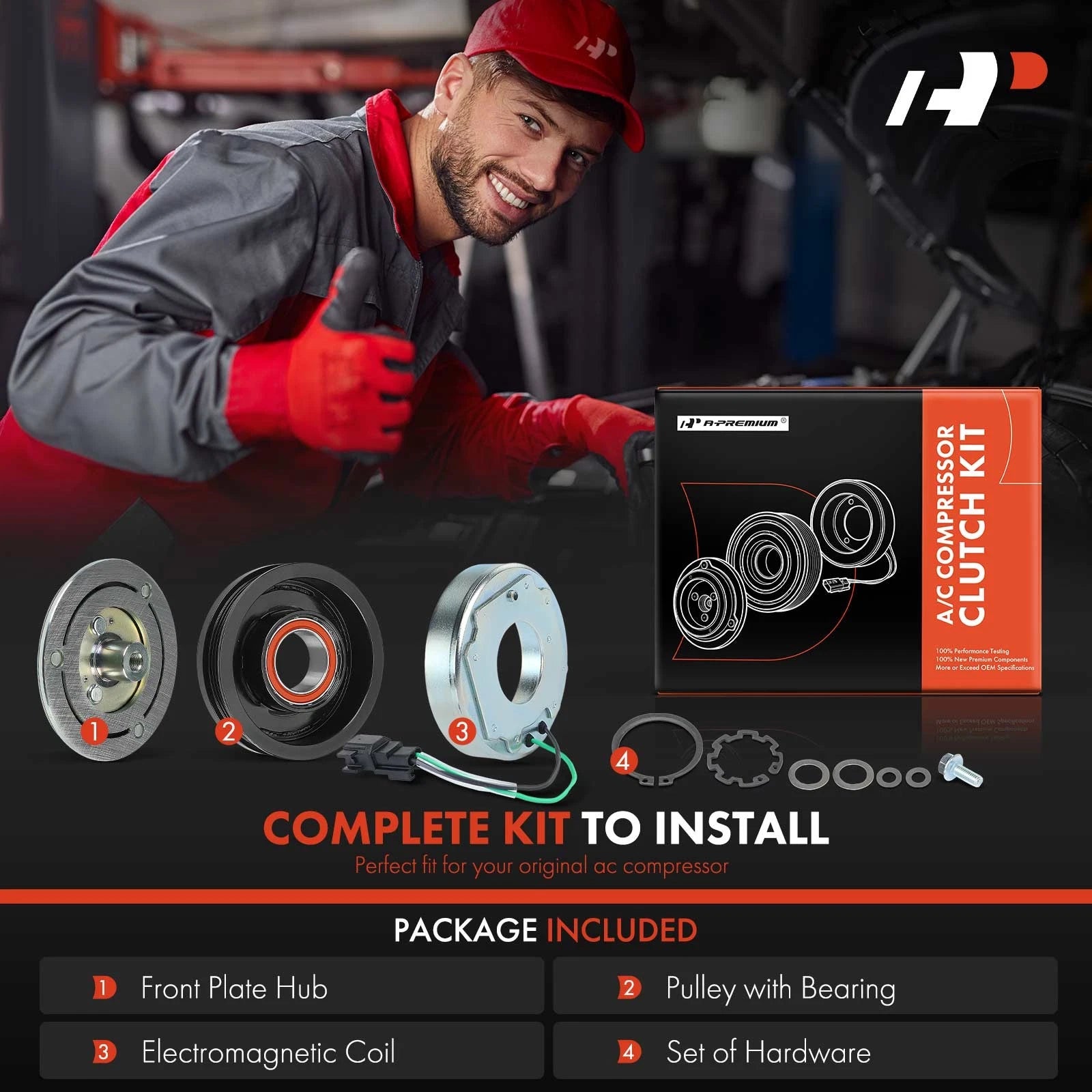 A/C Compressor Clutch Kit for Ford Transit Connect (2019-2023)