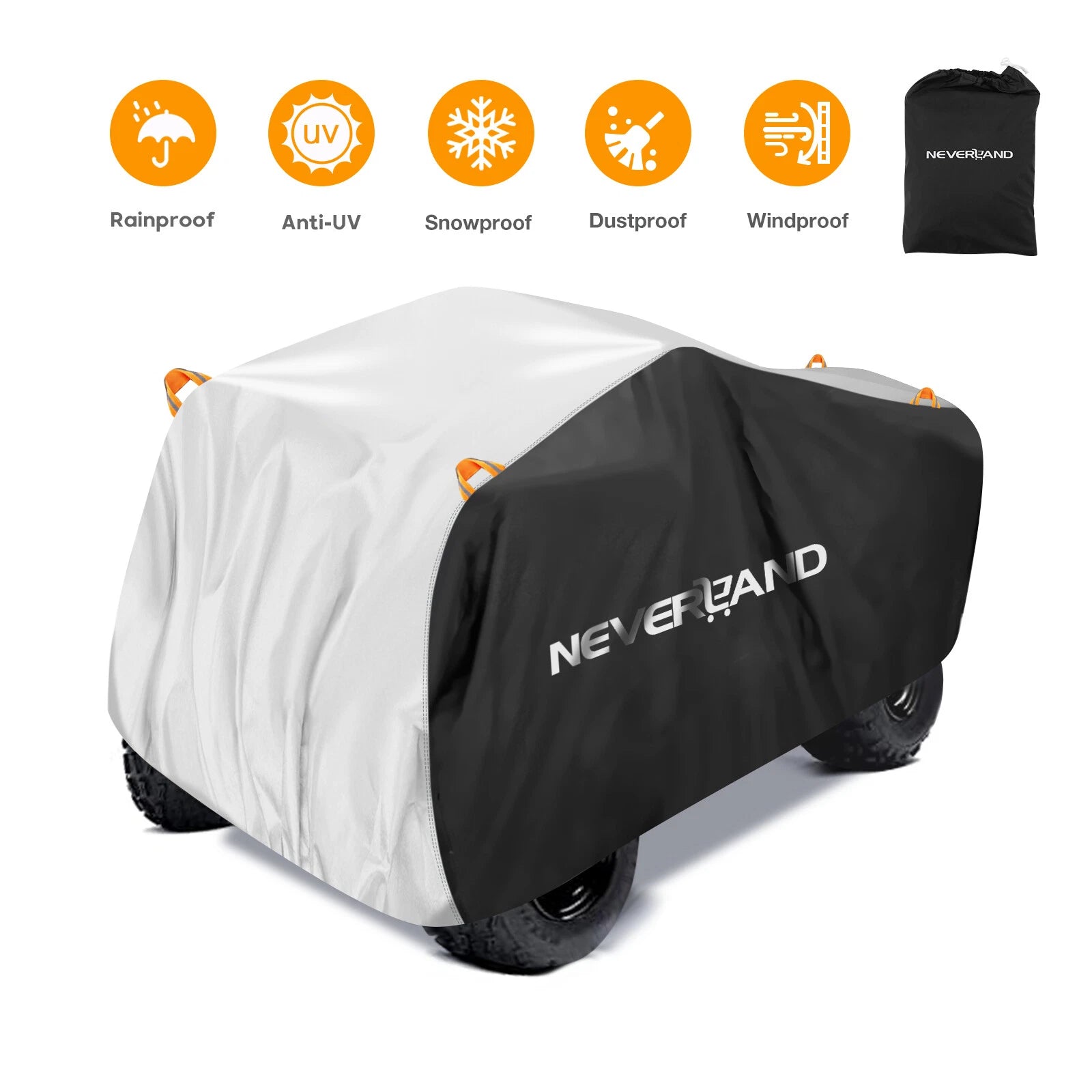 ATV Cover for Universal Fit (Waterproof Heavy Duty Ripstop)