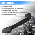 Air Intake Hose Tube for Mercedes-Benz SLK200 KOMPRESSOR 2004-2011 Black