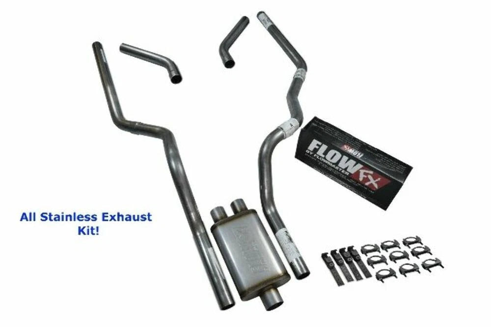 Dual Exhaust for Dodge Ram 1500 (2019–2025) - Stainless Steel, Corner Exit
