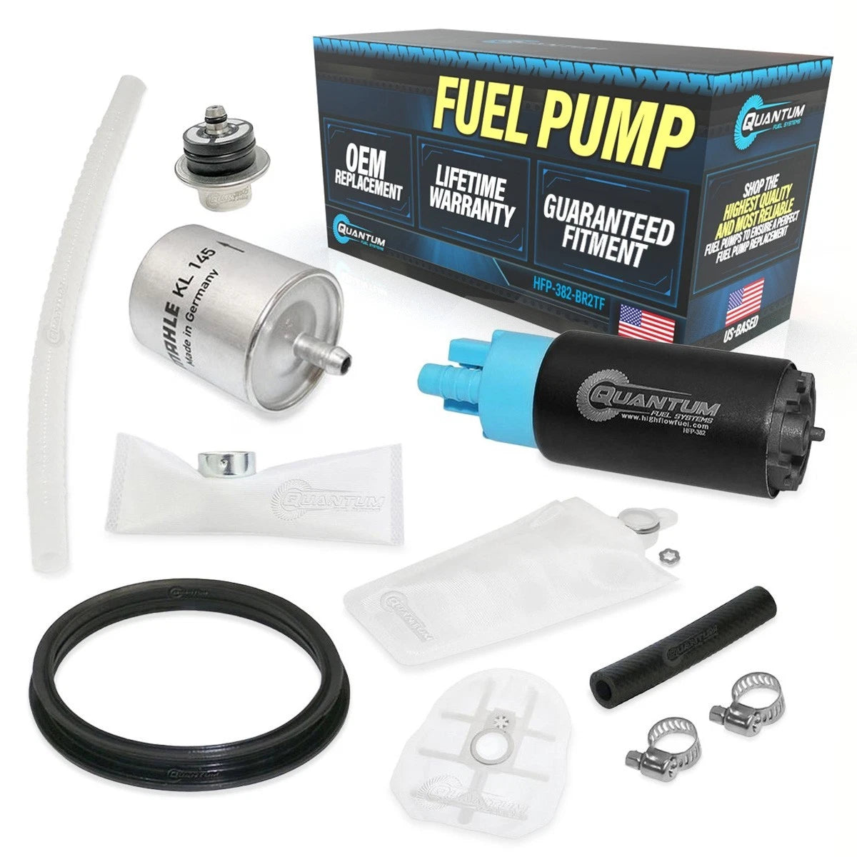 QFS Fuel Pump Set with Regulator, Gasket, Filter, Strainer for BMW R1200R (2012–2015)