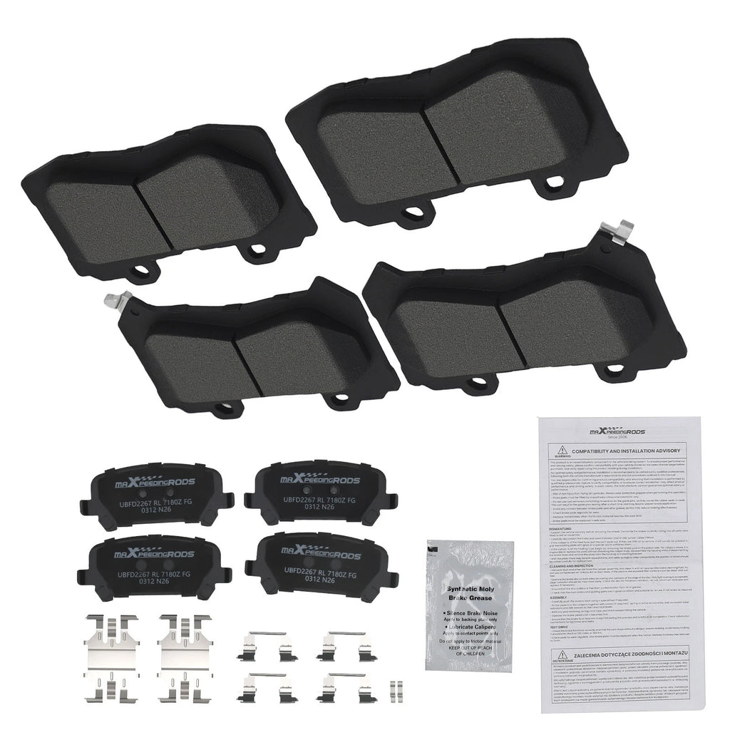 8pcs Ceramic Brake Pads Set for Chevrolet Colorado (2015–2020) P1802