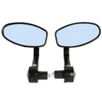 22mm 7/8" Motorcycle Bar End Rearview Mirrors for Harley Honda