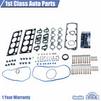 Set of 10 Engine Cylinder Head Gasket Bolts for GMC Chevrolet Cadillac (2007–2020)