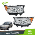 Set of 2 Clear Halogen Projector Headlights for Subaru Forester (2006–2008)