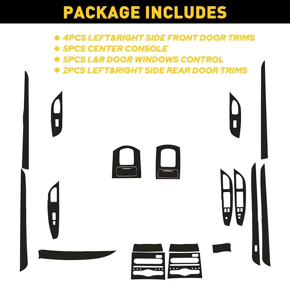 Carbon Fiber Interior Trim Decals for Infiniti G25 G37 (2010–2016)