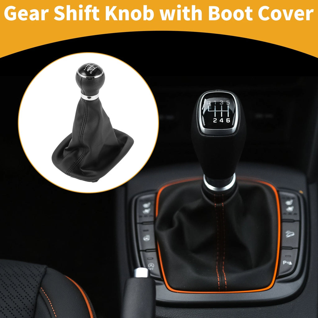 6 Speed Gear Shifter Knob with Cover for VW Passat (2005–2010)