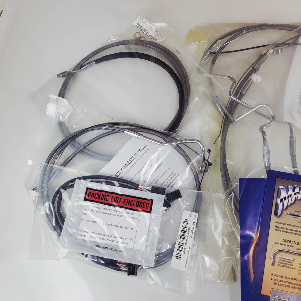 Magnum Handlebar Installation Kit for Harley (2017–2019) 12"-14" Ape Hangers
