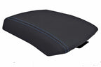 Leather Console Lid Armrest Cover for Nissan Xterra (2005–2015) Blue Stitch
