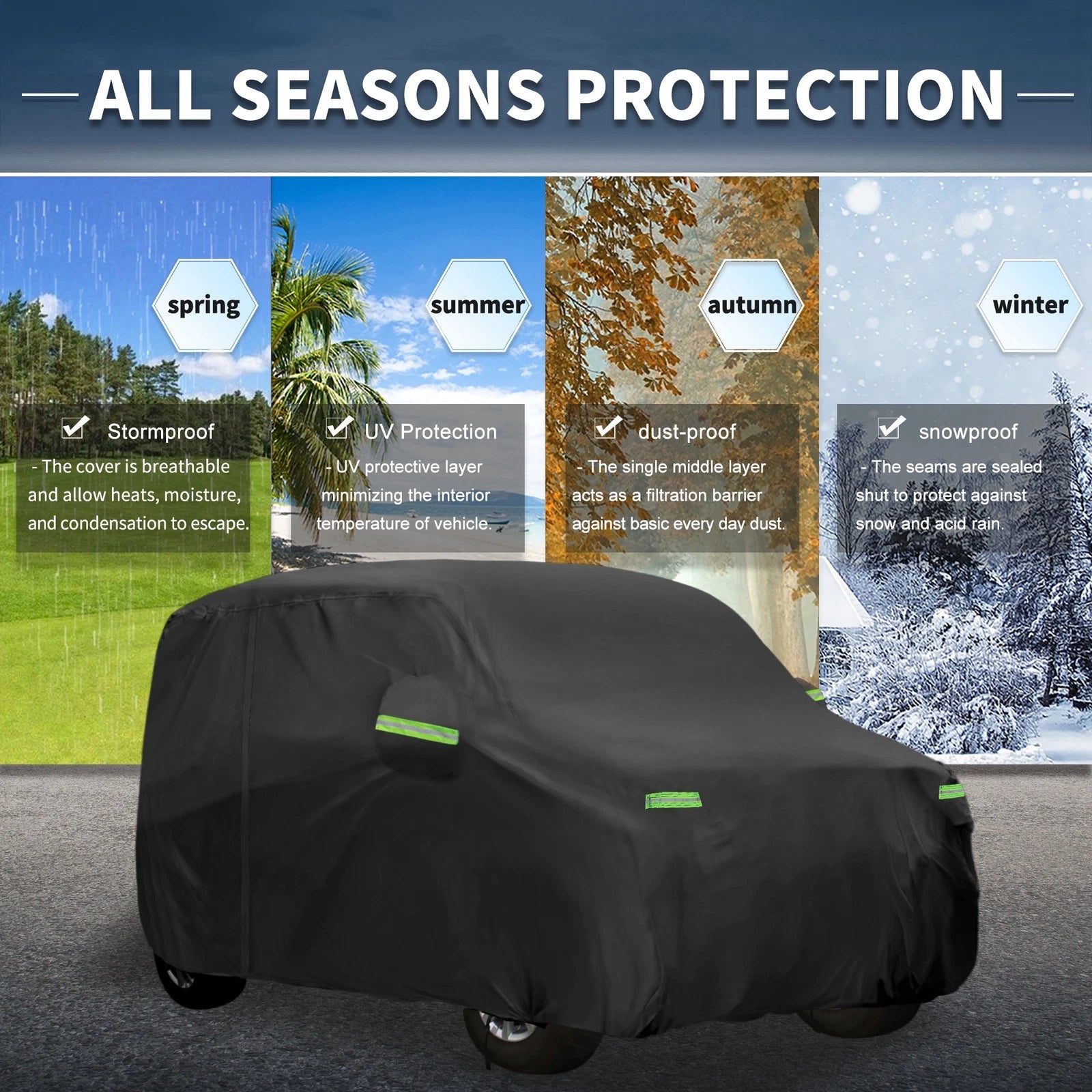 Waterproof Car Cover for Honda N-WGN (350x148x143cm)