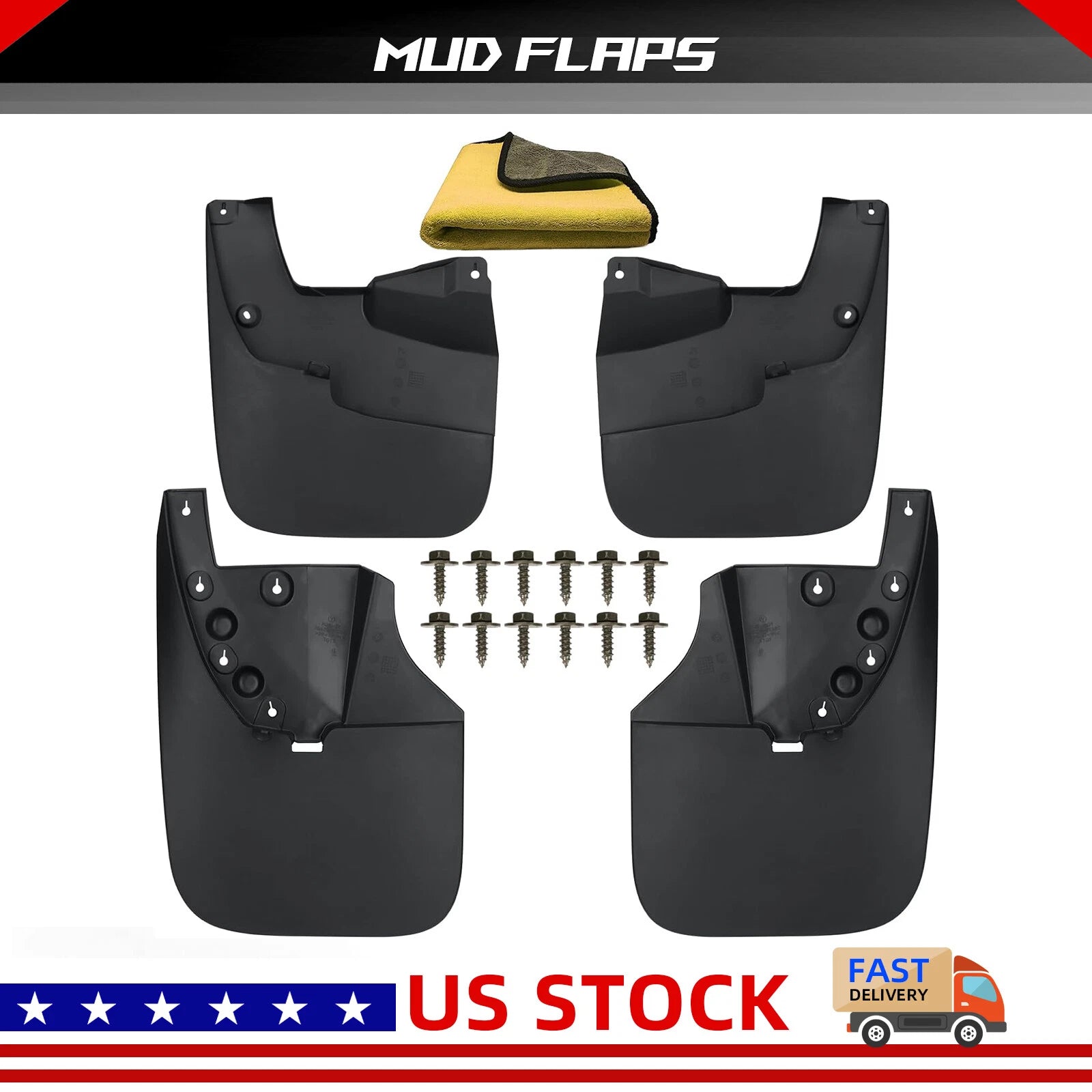 Mud Flap Set for Toyota Tundra (2007–2021) - Splash Guards