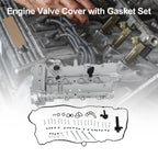 Front Engine Valve Cover w/ Gasket No. 25201395 for Chevrolet Malibu (2013–2022)