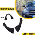 Set of 2 Front Wiper Side Cowl Extension Cover Trim for Toyota RAV4 (2006–2012)