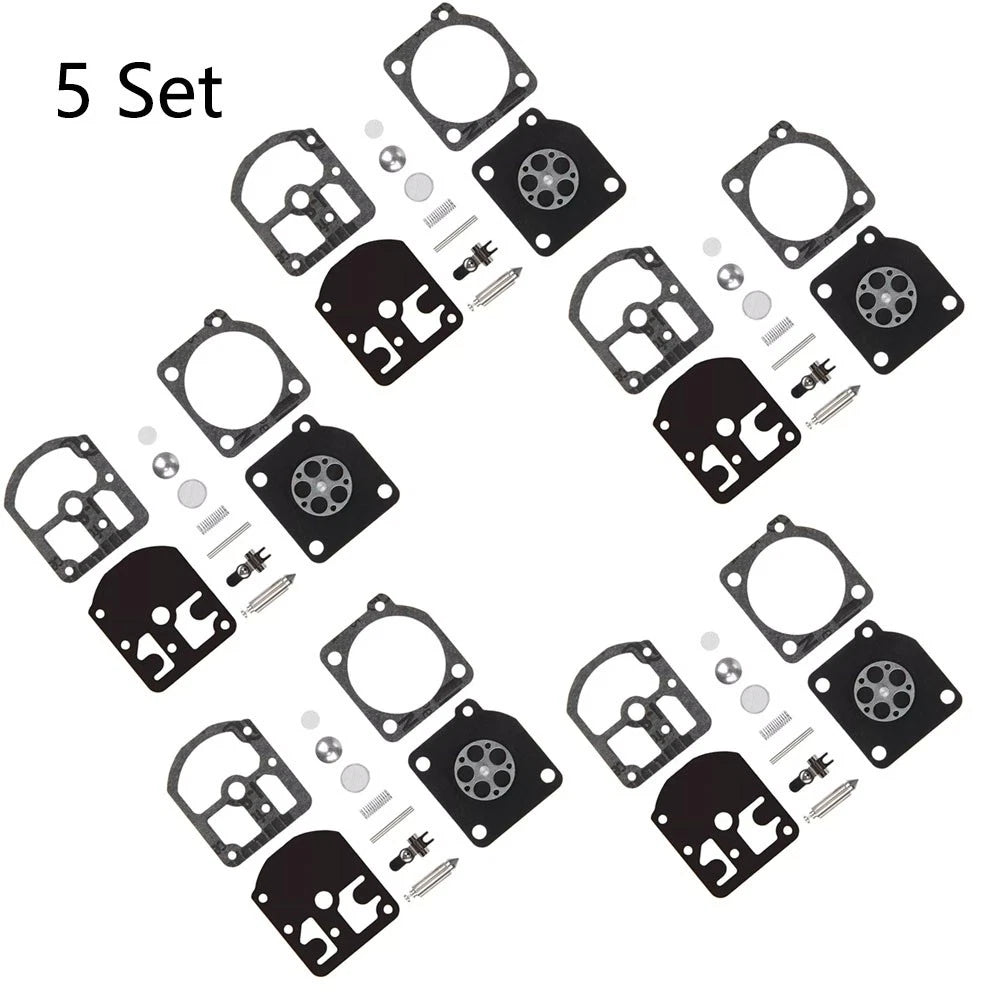 Set of 5 Carburetor Repair Kits for Stihl 009 010 011 012 (C1S-S1A, RB-11)