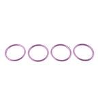 Set of 4 Air Condition Vent Outlet Inner Ring Trim for Audi A1 S1 (2010–2018) Purple
