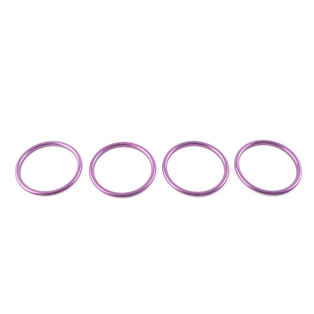 Set of 4 Air Condition Vent Outlet Inner Ring Trim for Audi A1 S1 (2010–2018) Purple