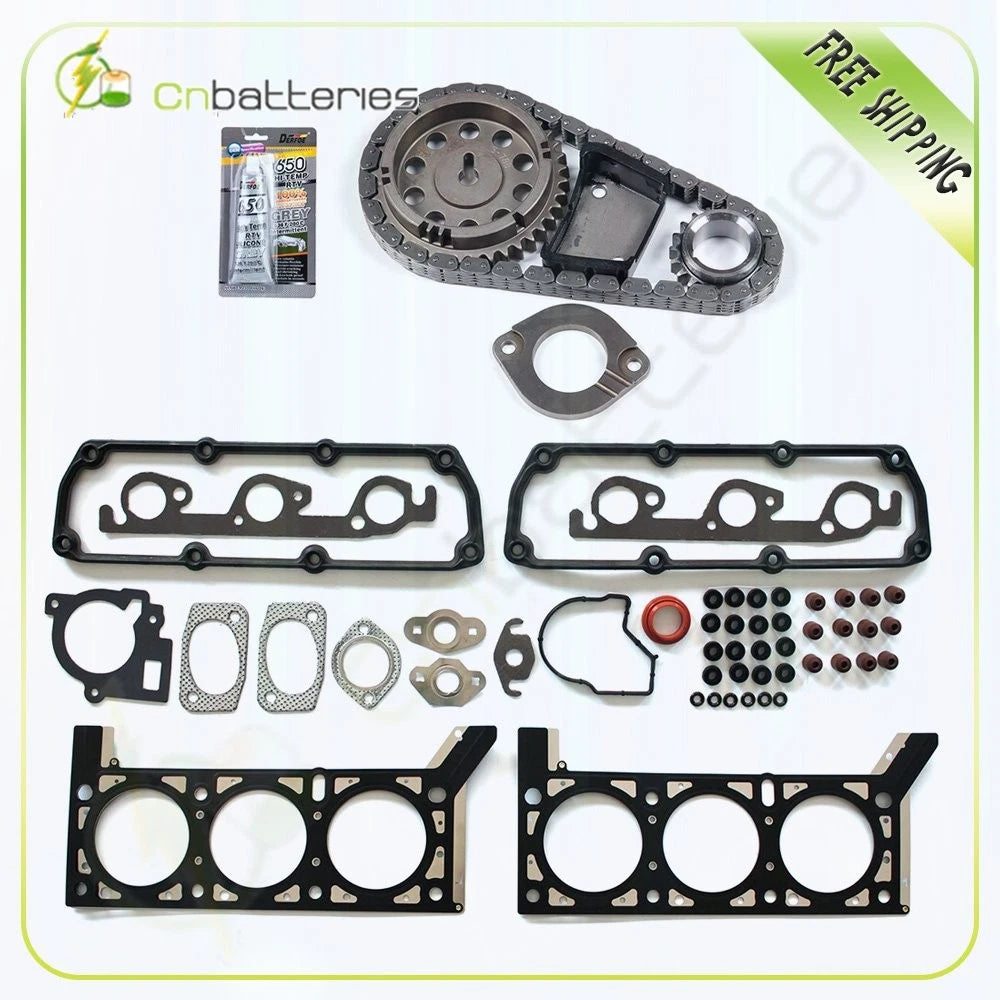 Head Gasket Set with Timing Chain Kit for Chrysler Town & Country Dodge 3.3L (2001–2004)