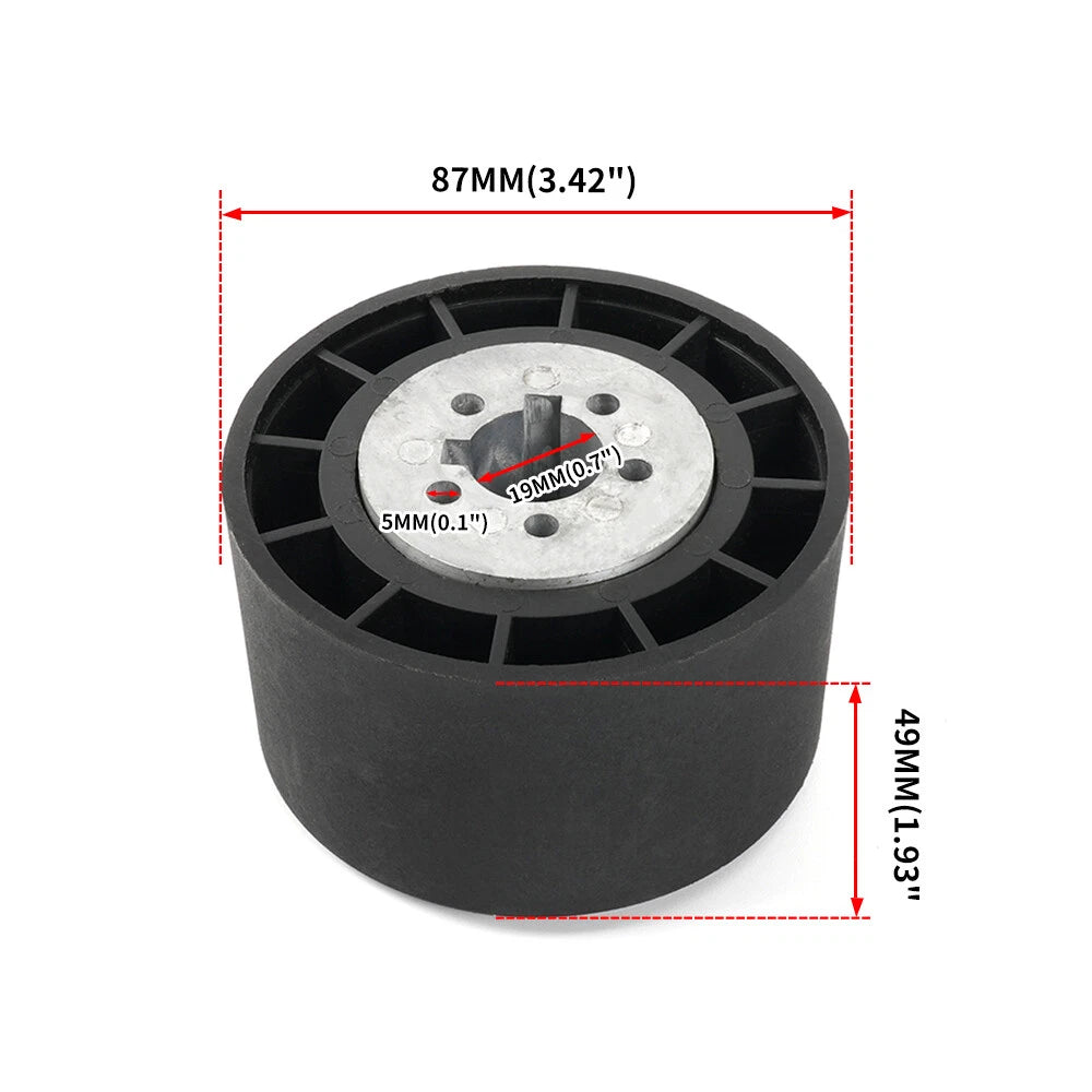 12.5" Marine Boat Steering Wheel with 3/4" Axle Hub Adapter (Universal)