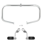 Highway Engine Guard Bar & Long Angled Foot Pegs for Harley Touring (2009-2024)