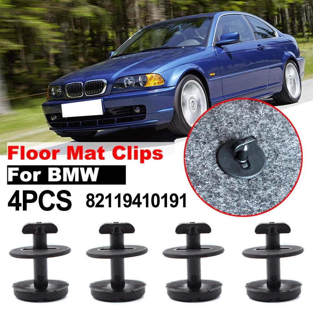 Set of 4 Floor Mat Fixing Clips for Various Makes Models