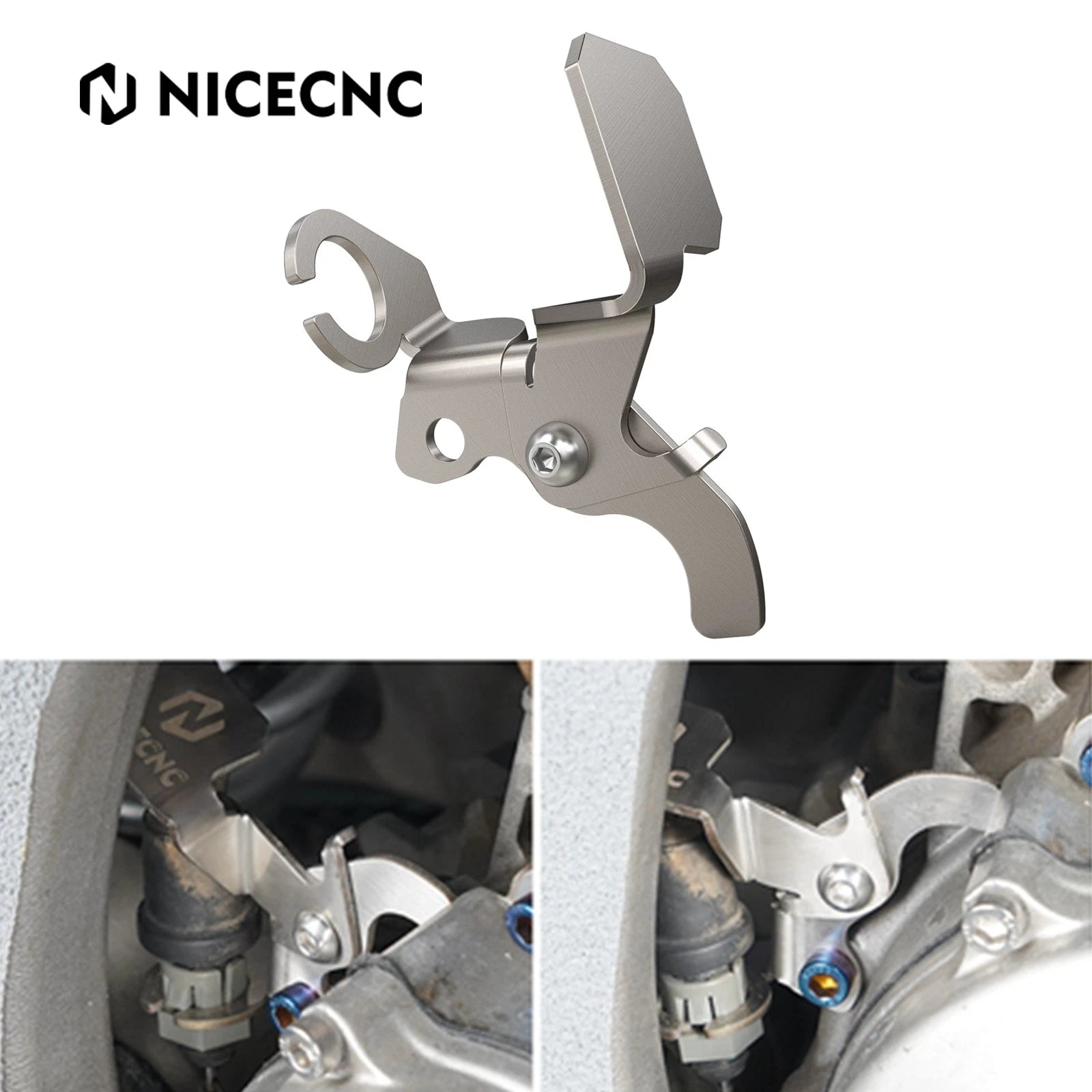Brake Line Mount Clamp Bracket for Yamaha YFZ450R (2009–2024) 304 Stainless Steel