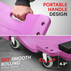 40" x 18.5" Purple Mechanic Creeper for Automotive (200Lbs)