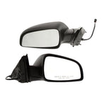 Set of 2 Power Mirrors for Chevrolet Malibu (2008–2012) Black Manual Folding