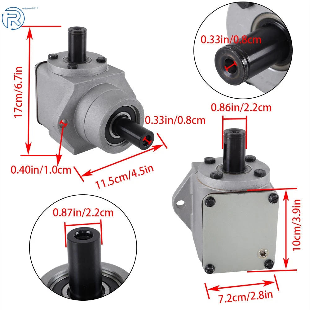 Right Angle Front Mount Mower Gearbox for Grasshopper Deck (3900-24)